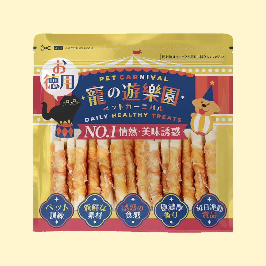 寵之遊樂園 風乾狗零食 嚴選雞肉繞羊奶營養棒 900g 圖 3