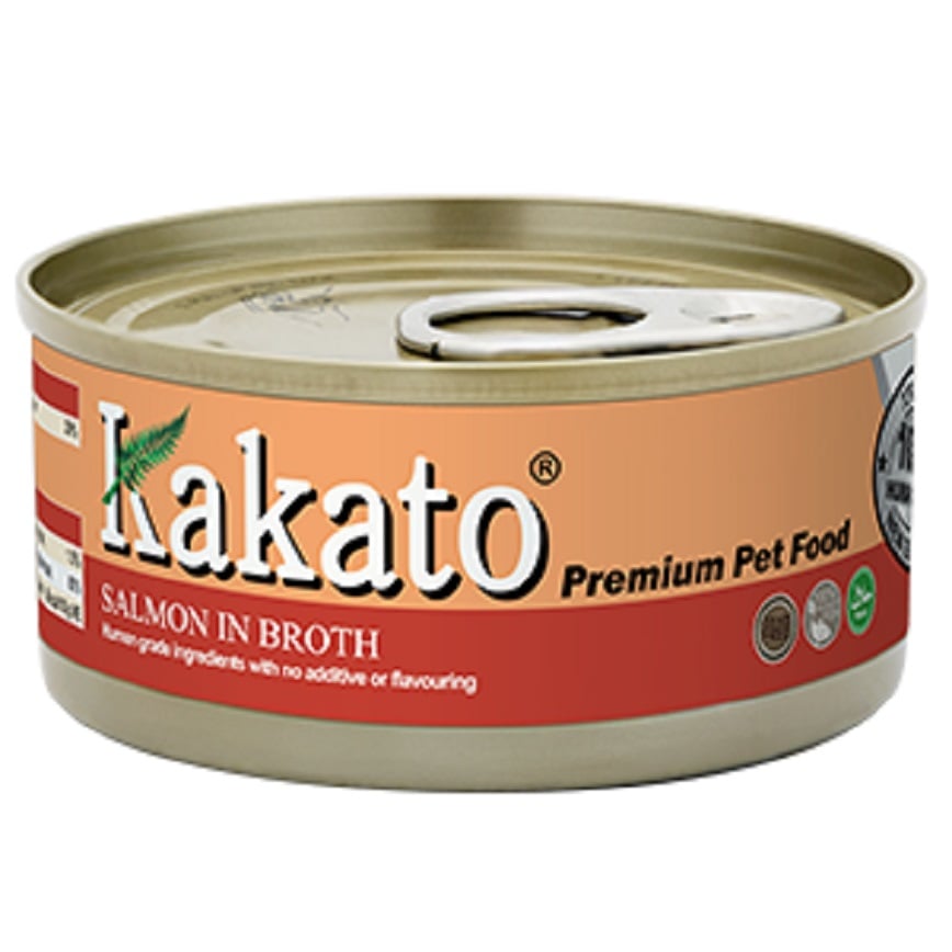 Kakato 罐頭 貓狗罐頭 三文魚及魚湯 70g (貓狗共用) (TD0707THK) 圖 1