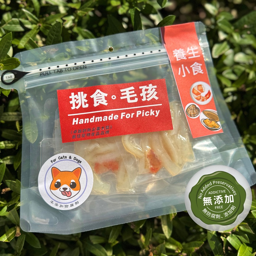 挑食毛孩 天然小食 蜆肉 & 蝦肉 牛湯燉牛軟骨 75g