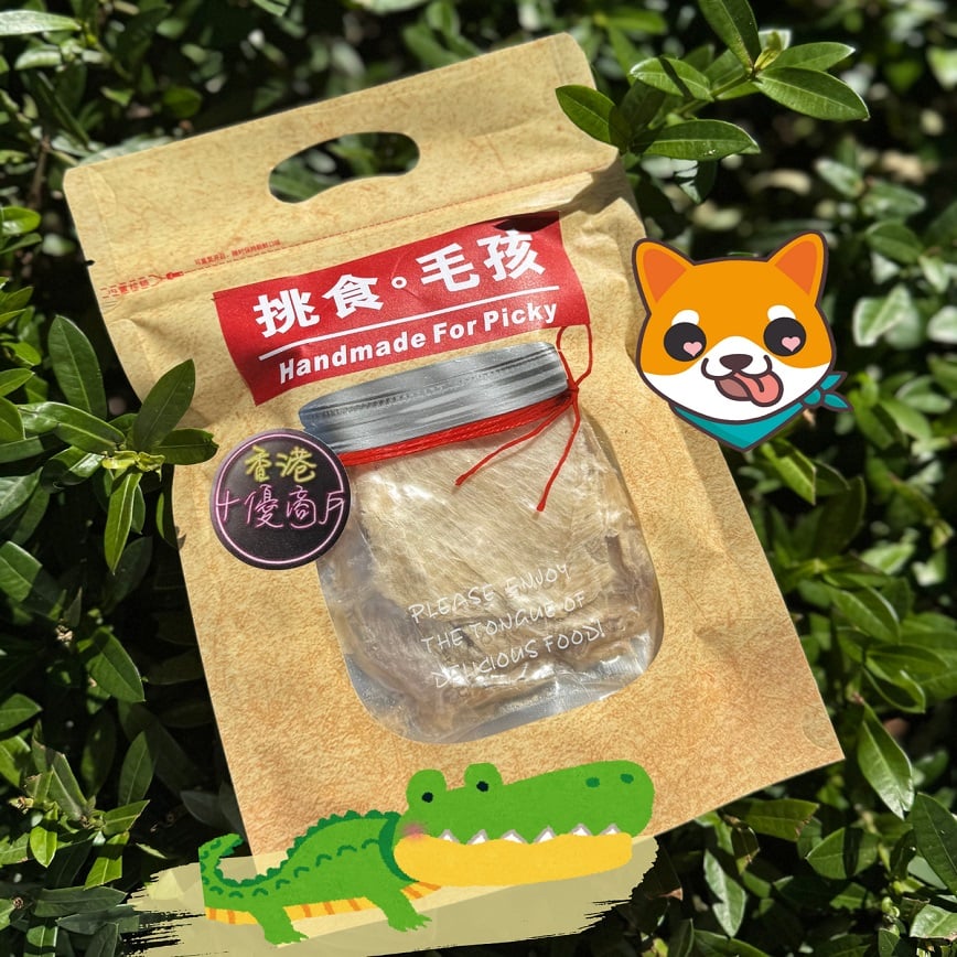 挑食毛孩 天然小食 天然風乾鱷魚肉片 60g