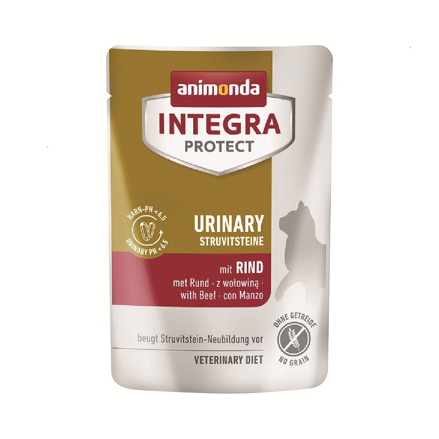 Animonda INTEGRA PROTECT 處方糧 貓濕糧 成貓尿道磷酸銨鎂結石 牛肉配方 85g (300223140)