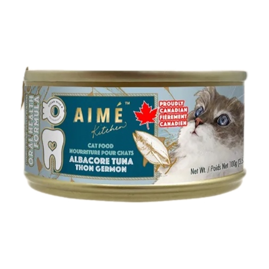 AIME Kitchen 貓罐頭 口腔強健系列 長鰭吞拿魚鮮肉罐 100g (H6613)
