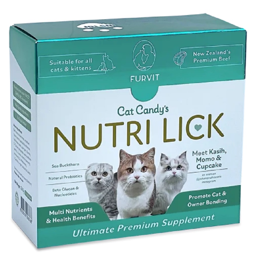 Furvit Nutri Lick 功能性唧唧醬全貓小食 紐西蘭牛肉 5g X 40