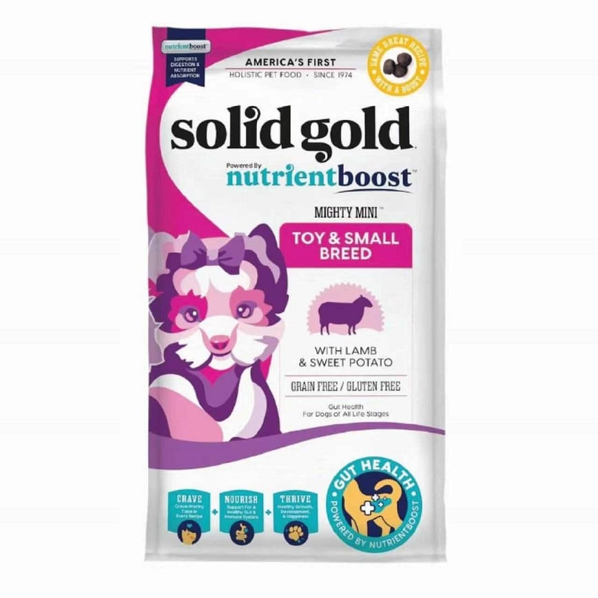 Solid Gold 素力高 狗糧 無穀物迷你犬 羊肉配方 3.75lb (新配方升級版) (SG729)