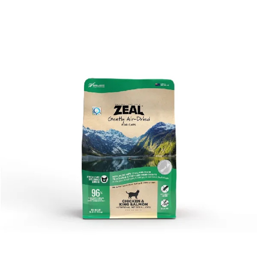 ZEAL 貓糧 風乾無穀物鮮肉糧系列 風乾雞肉+王帝三文魚 320g (NP176) 圖 1