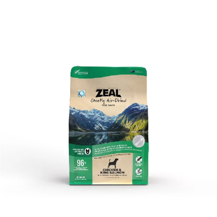 ZEAL 狗糧 風乾無穀物鮮肉糧系列 風乾雞肉+王帝三文魚 320g (NP180)