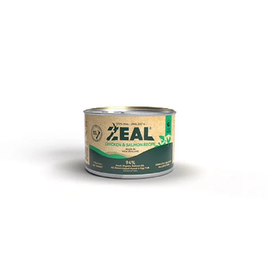 ZEAL 狗罐頭 無穀物鮮肉罐頭系列 雞+皇帝三文魚配方 170g (NP164)