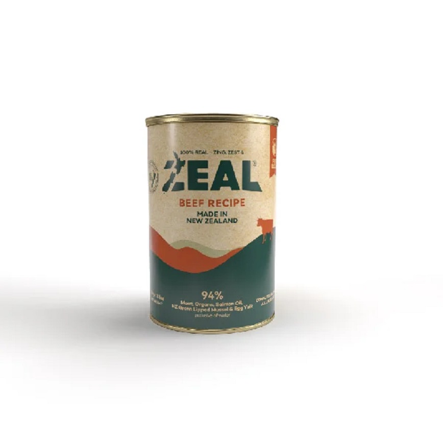 ZEAL 狗罐頭 無穀物鮮肉罐頭系列 牛肉配方 390g (NP166)