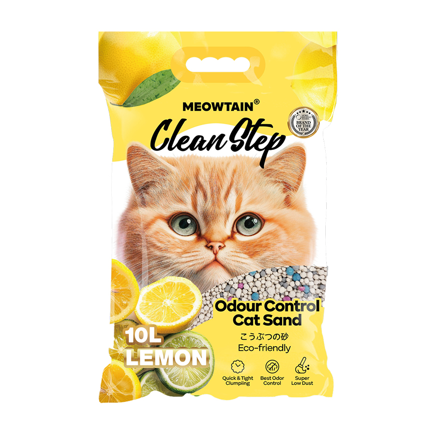 Clean Step 礦物貓砂 檸檬味 10L