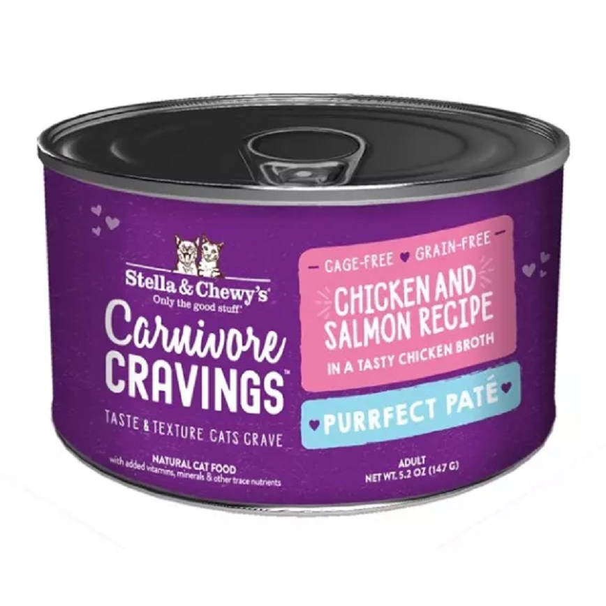 Stella & Chewy's 無穀物主食貓罐頭 滋味骨湯肉醬 成貓配方 雞+三文魚 5.2oz (PPC-CS-5.2)