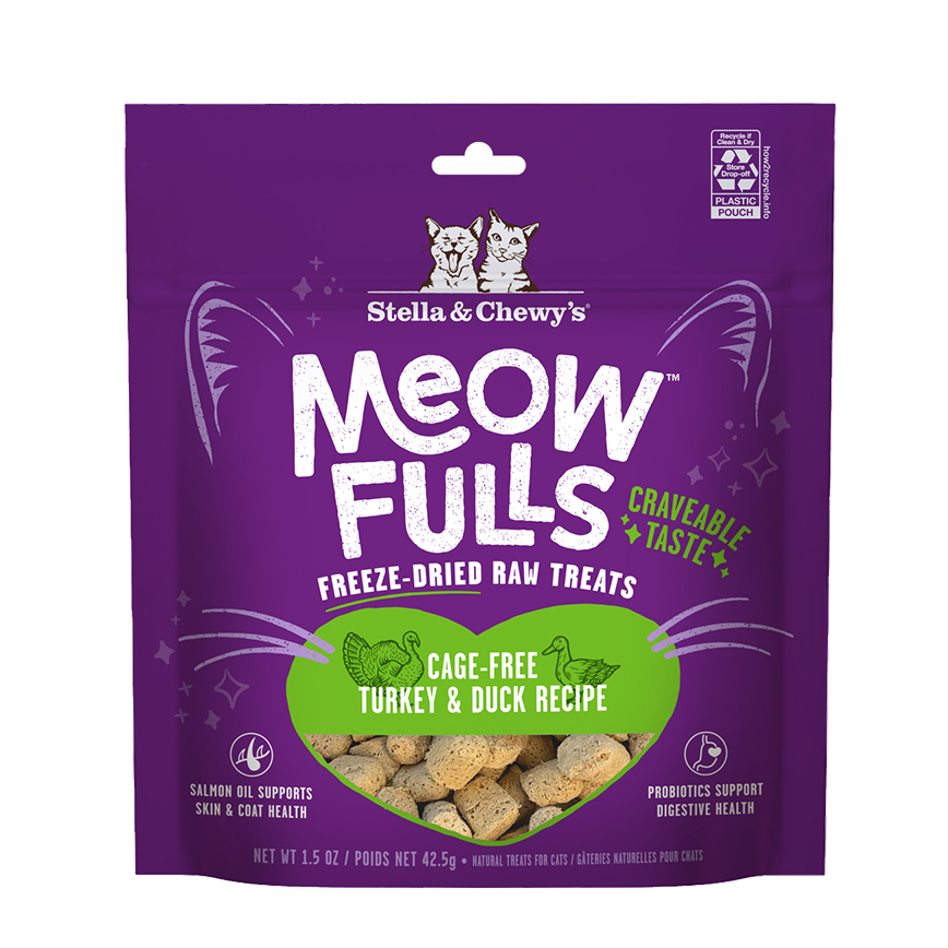 Stella & Chewy's 喵呼！貓凍乾小食 火雞+鴨 1.5oz (MF-TD-1.5)