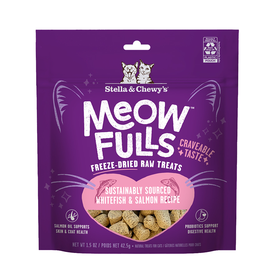 Stella & Chewy's 喵呼!貓凍乾小食 白魚+三文魚 1.5oz (MF-WS-1.5)