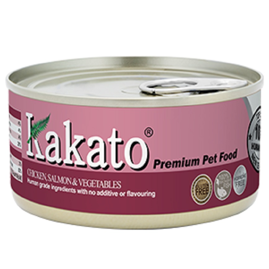 Kakato 罐頭 貓狗罐頭 雞肉及三文魚及蔬菜 170g (貓狗共用) (TD0834THK) 圖 1