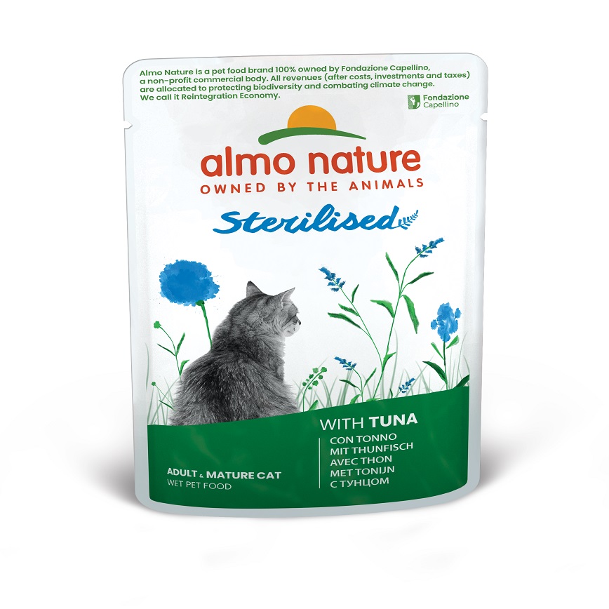 Almo Nature Sterilised 絕育貓鮮包 吞拿魚 70g (5298)