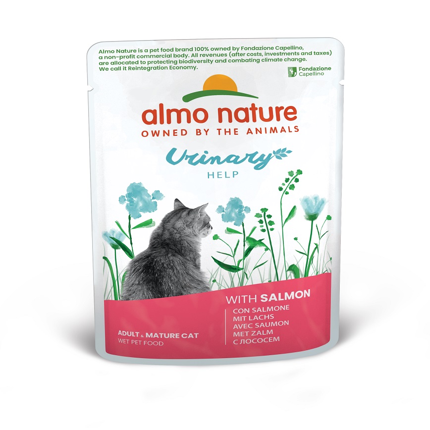 Almo Nature Urinary Help 尿道護理貓鮮包 三文魚 70g (5300)