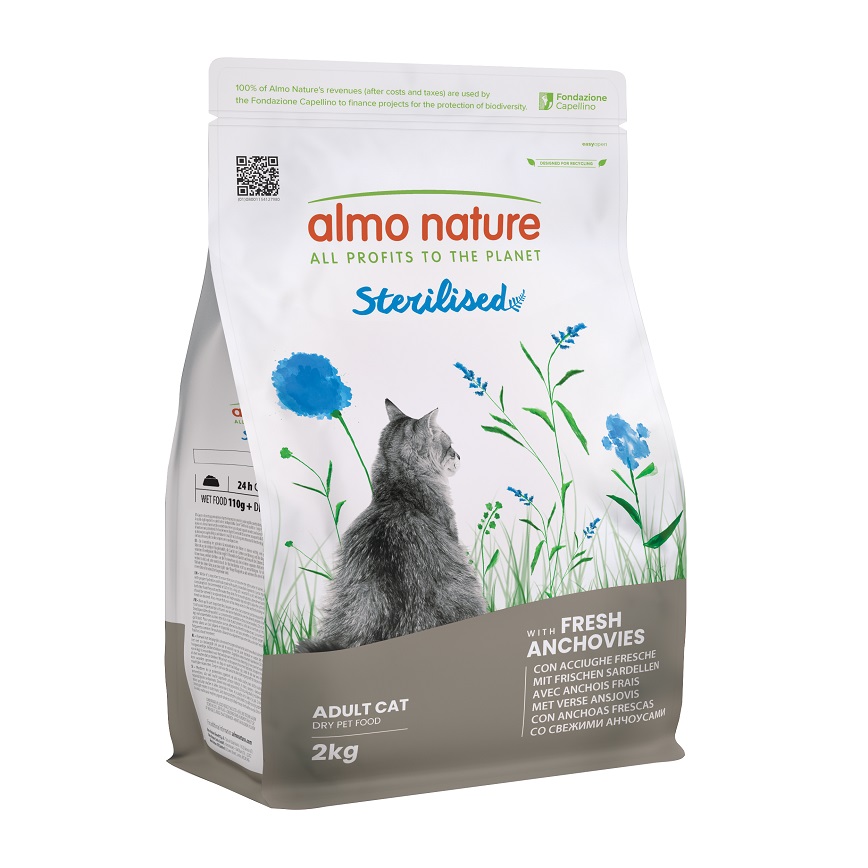 Almo Nature Holistic 貓糧 成貓糧絕育配方 新鮮鯷魚 2kg (677)