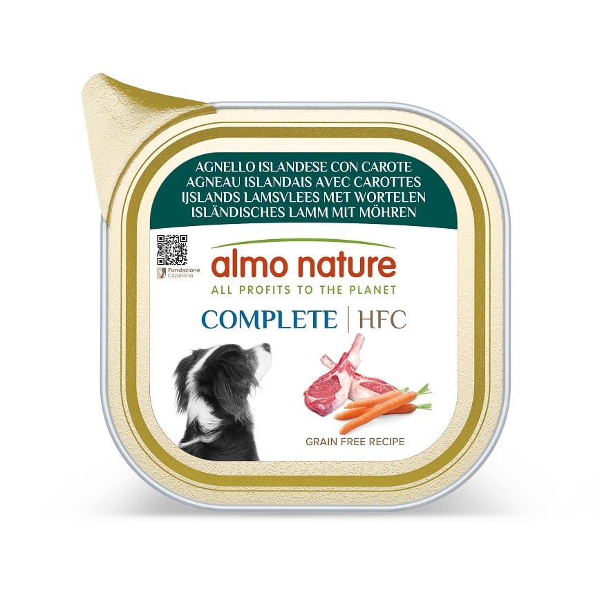 Almo Nature HFC Complete 主食狗罐頭 冰島羊肉+紅蘿蔔 85g (800)