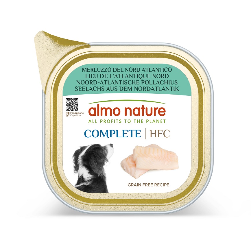 Almo Nature HFC Complete 主食狗罐頭 北大西洋狹鱈 85g (804)