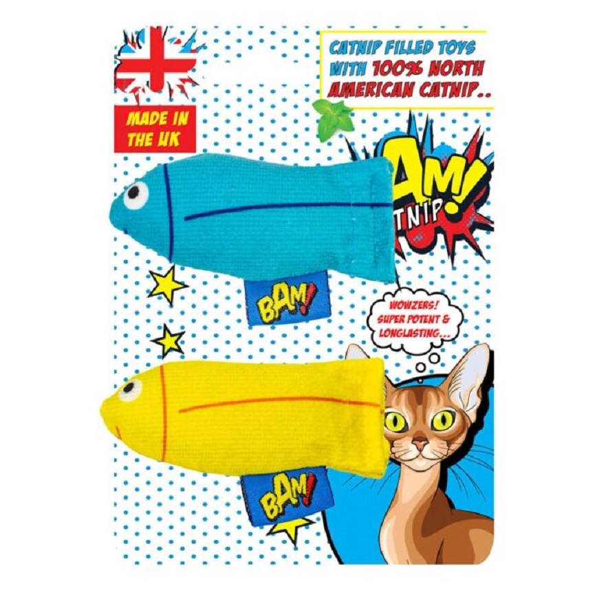BAM! Catnip 貓玩具 薄荷鯕魚 2件裝 (0B30550)