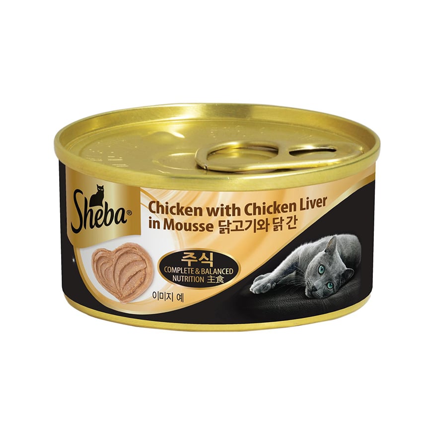 Sheba 貓主食罐 雞肉慕斯佐雞肝 70g