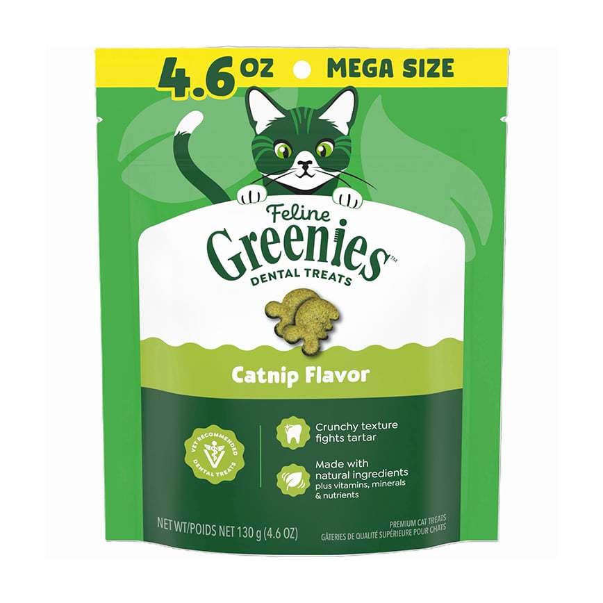 Greenies Feline貓齒靈 貓零食 貓貓潔齒餅 貓草味 4.6oz (10205294) (新舊包裝隨機發貨)