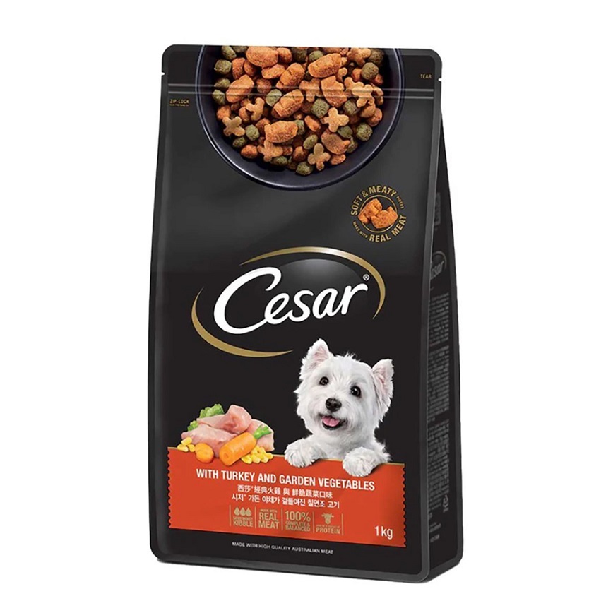 Cesar西莎 狗糧 精緻乾糧系列 經典火雞與鮮脆蔬菜口味 1kg
