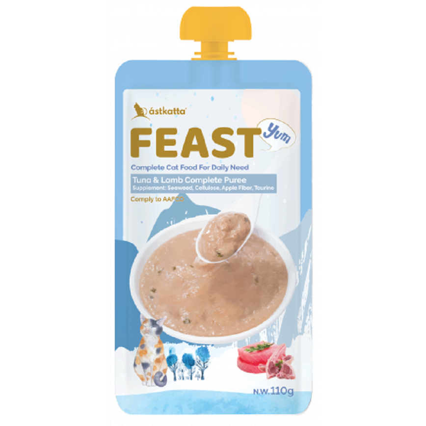 Astkatta Feast 貓濕糧 鮮肉盛宴營養主食包 吞拿魚羊肉 110g (P00165)