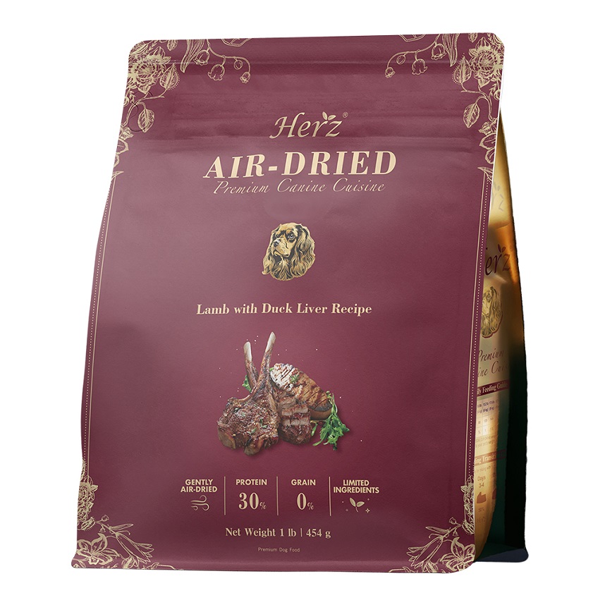 Herz赫緻 美饌頂級低溫風乾犬糧 嫩羊佐頂級鴨肝 1lb (EPD020)