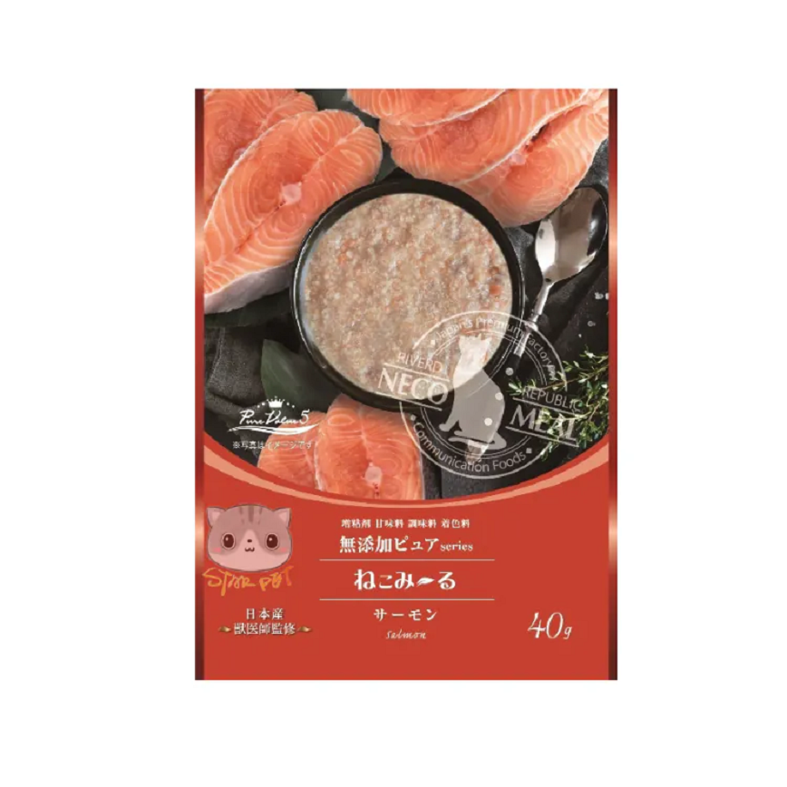 Riverd Republic 貓咪無添加伴食包 三文魚 40g