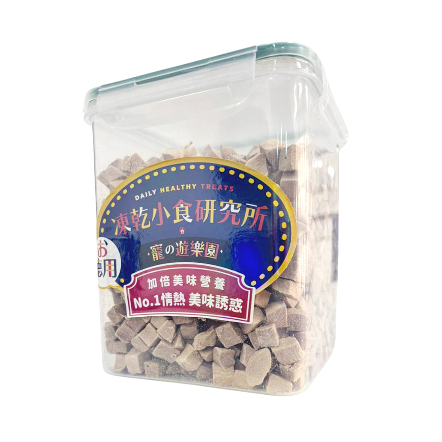 凍乾小食研究所 x 寵之遊樂園 凍乾 貓零食 狗零食 原桶凍乾鴨肉粒 400g