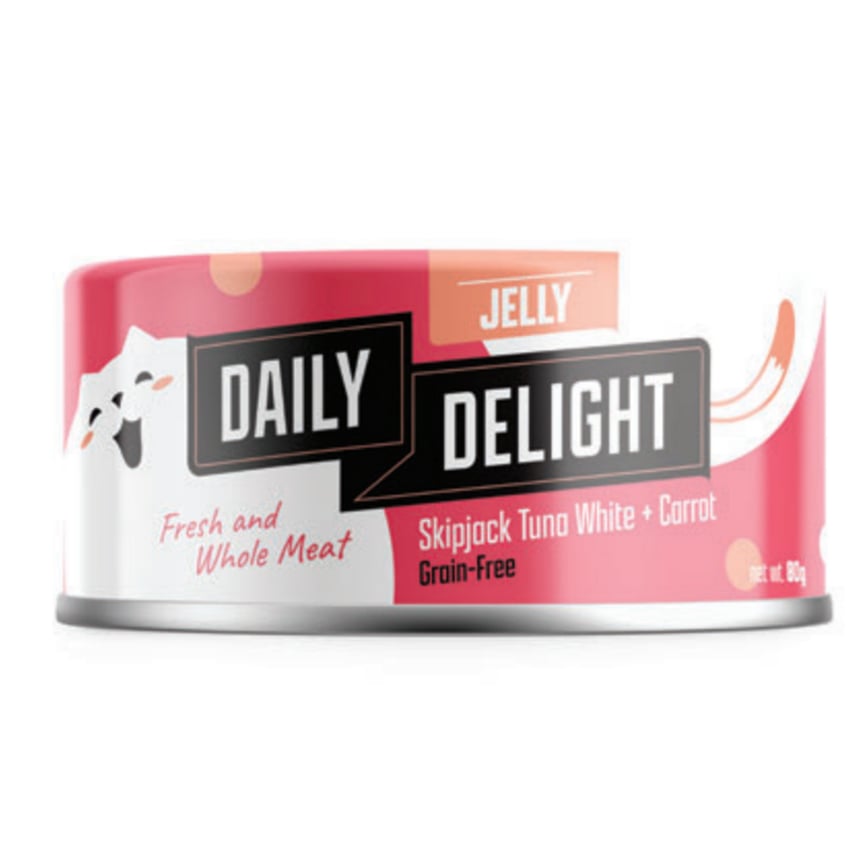 Daily Delight Jelly啫喱系列 貓罐頭 白鰹吞拿魚+胡蘿蔔 80g (DD51)