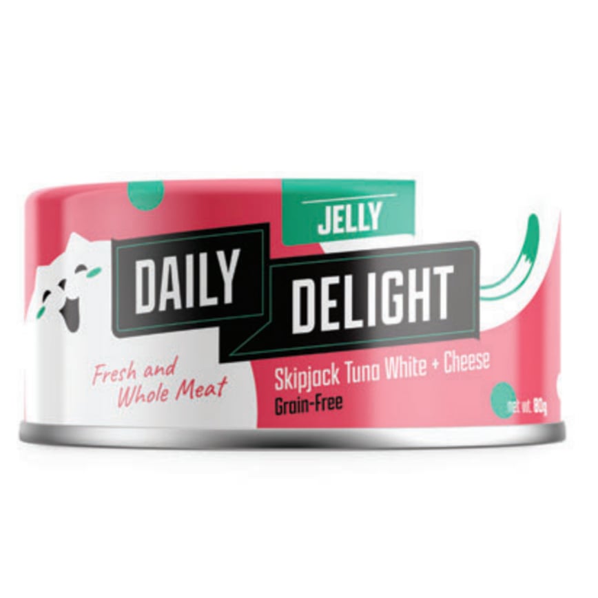 Daily Delight Jelly啫喱系列 貓罐頭 白鰹吞拿魚+芝士 80g (DD52)