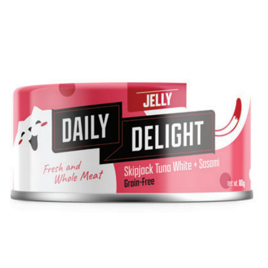 Daily Delight Jelly啫喱系列 貓罐頭 白鰹吞拿魚+雞胸肉 80g (DD54)