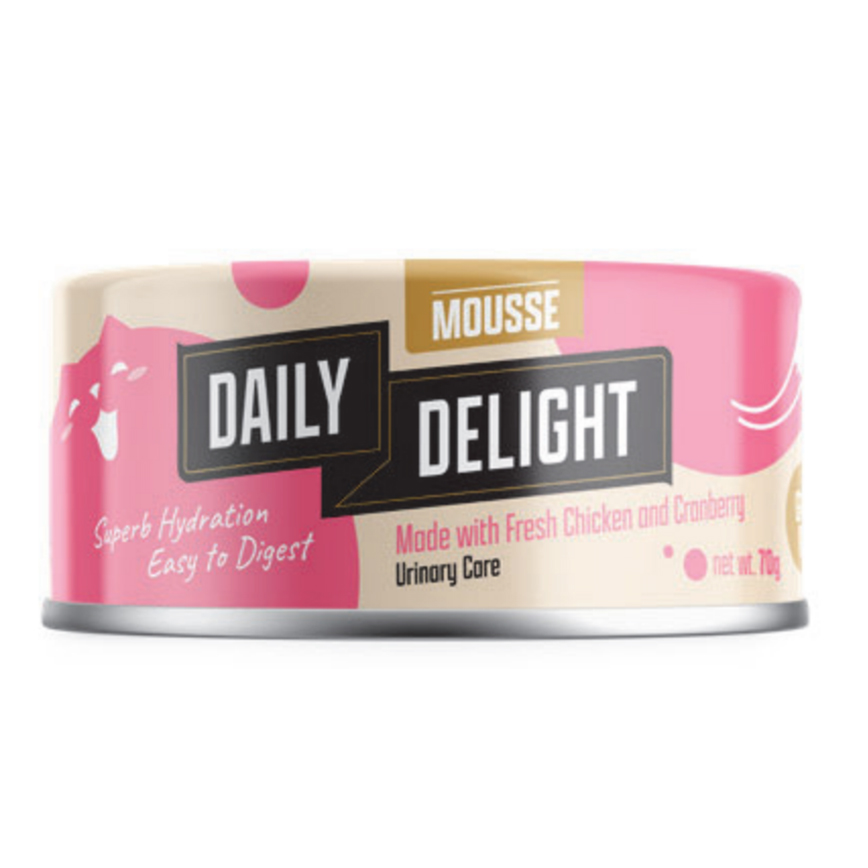 Daily Delight Mousse慕絲系列 貓罐頭 雞肉+蔓越莓 70g (DD621) 圖 1