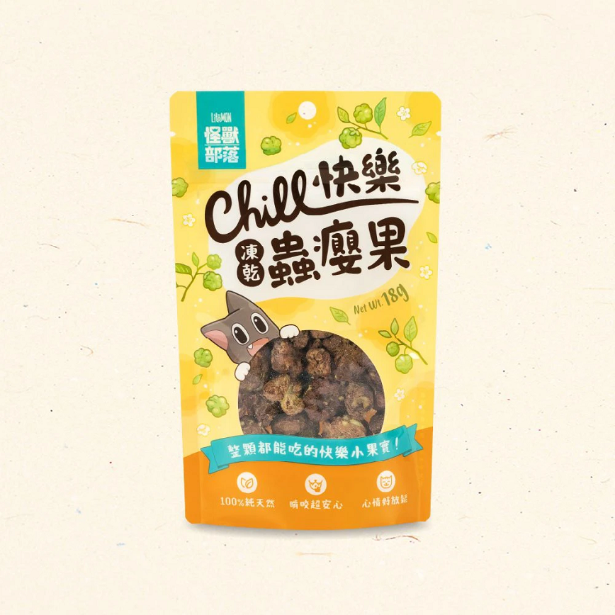 怪獸部落 貓零食 快樂凍乾蟲癭果 18g
