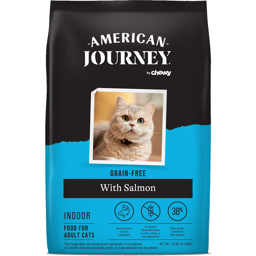 American Journey 全貓糧 無穀物三文魚配方 12lbs (AJCS12) 圖 1