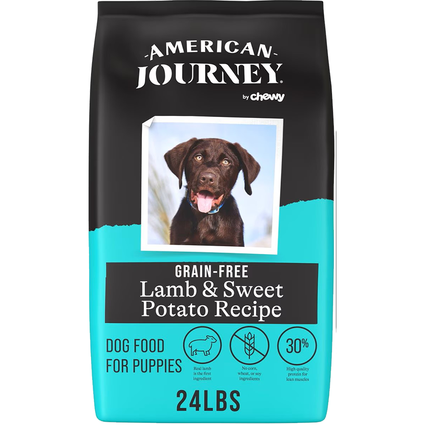 American Journey 狗糧 幼犬糧 無穀物羊肉+甜薯配方 24lbs 或 (2包12kg夾袋) (AJDPL24)