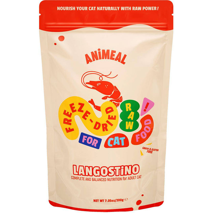ANiMEAL 成貓凍乾生肉主食糧 阿根廷紅蝦 200g (RF-CAT-LAN) 