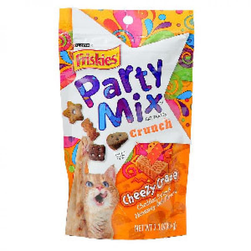 Friskies喜躍 Party Mix 貓脆餅 Cheezy Craze Crunch 芝士 2.1oz (淺橙)