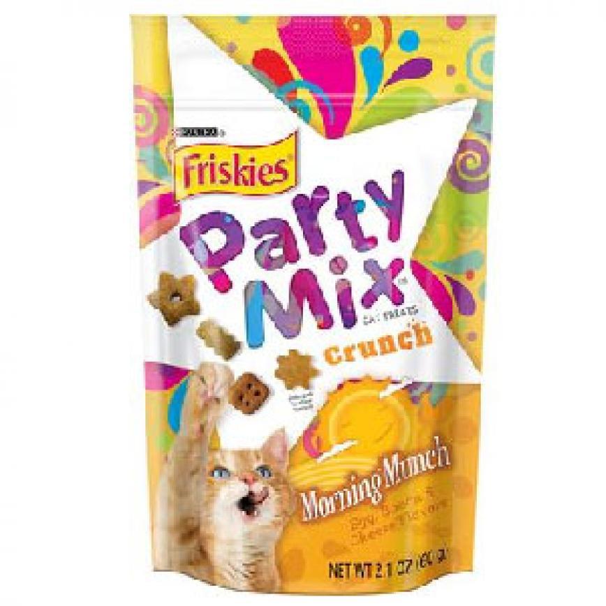 Friskies喜躍 Party Mix 貓脆餅 Morning Munch Crunch 芝士+煙肉蛋 2.1oz (黃) (停售) 圖 1