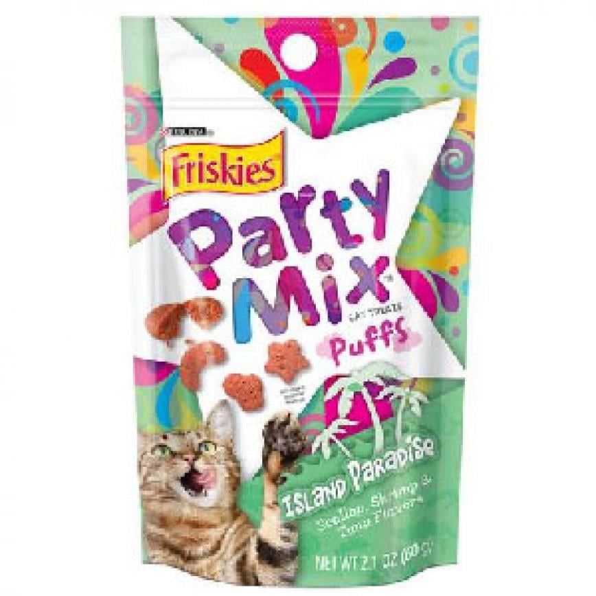 Friskies喜躍 Party Mix Puffs Island Paradise 2.1oz (淺綠) (停售)
