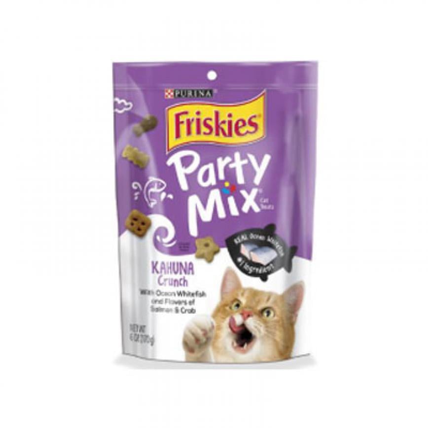Friskies喜躍 Party Mix Crunch 貓零食 貓脆餅 三文魚+蟹 6oz (NE12368624)
