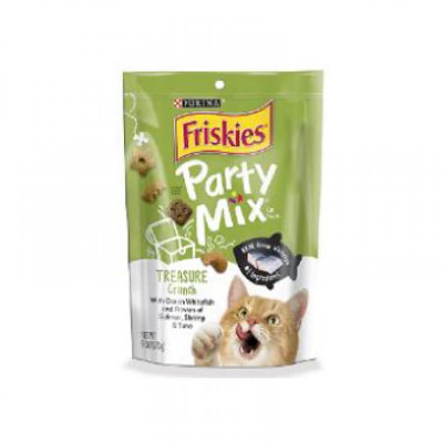 Friskies喜躍 Party Mix Crunch 貓零食 貓脆餅 三文魚+蝦+吞拿魚 6oz (NE12366541)