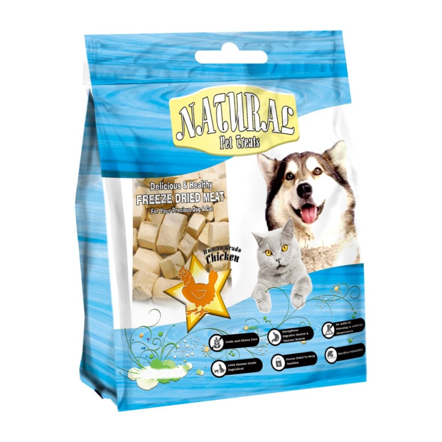 NUNAVUTO Natural 寵物脫水雞肉粒小食 (藍袋) 800g (NT208002) 圖 3