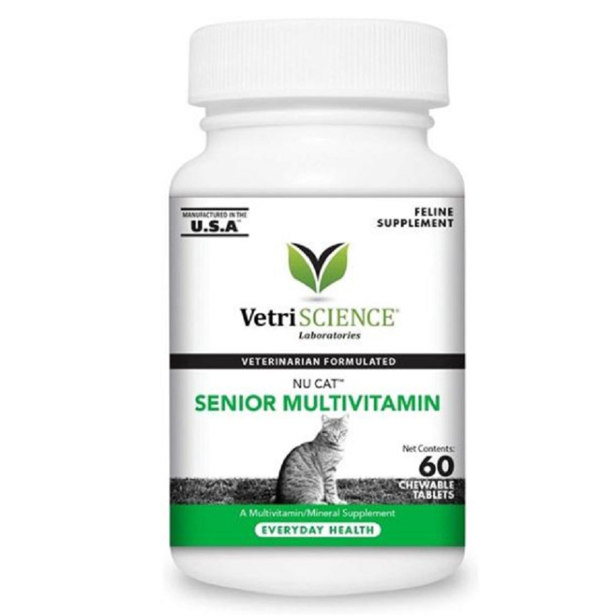VetriScience 多種維他命 老年貓用 60片/樽 (090088F.060)