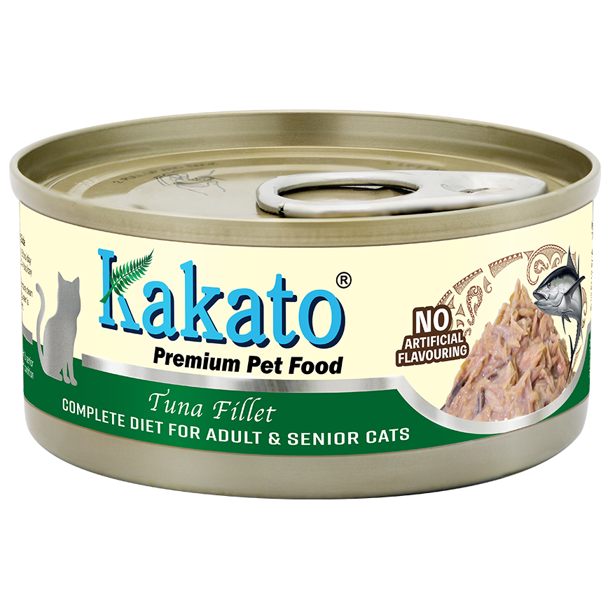 Kakato 貓罐頭 全營養單一蛋白主食罐 成貓及高齡貓配方 吞拿魚 70g (TD0773EIN)