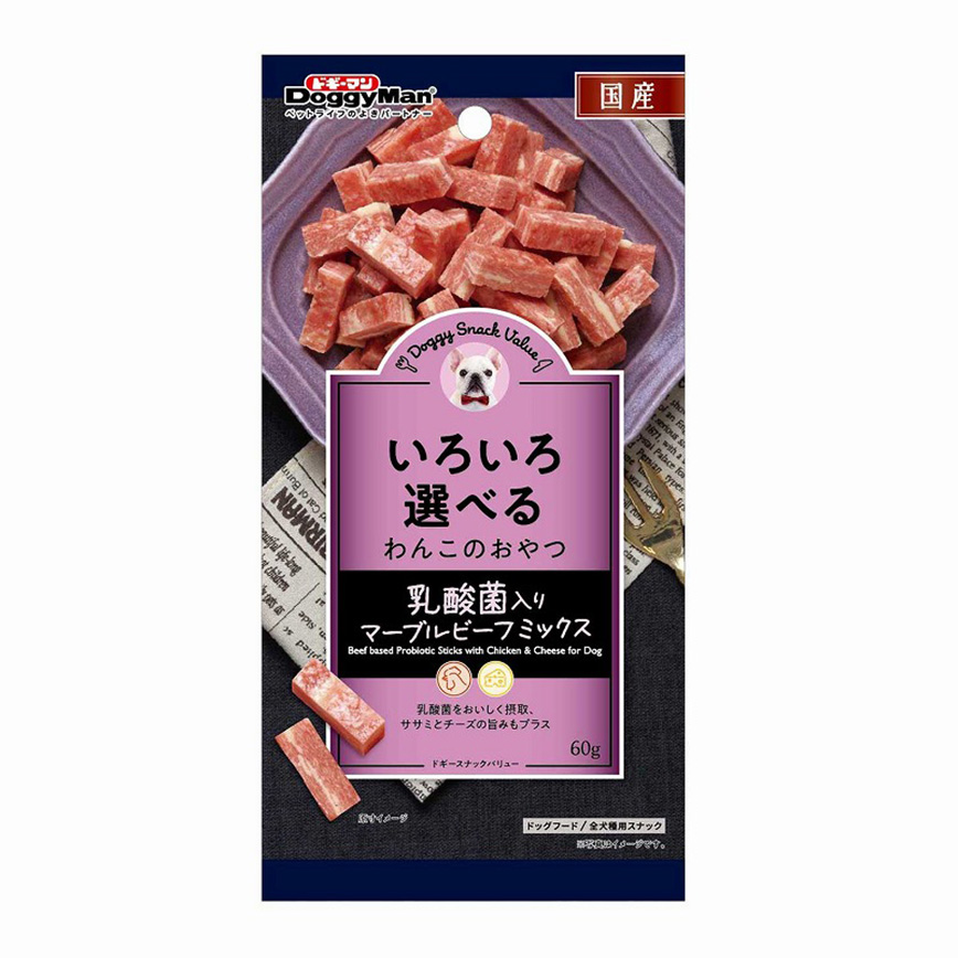 DoggyMan 日本製狗零食 乳酸菌雪花牛肉粒 60g