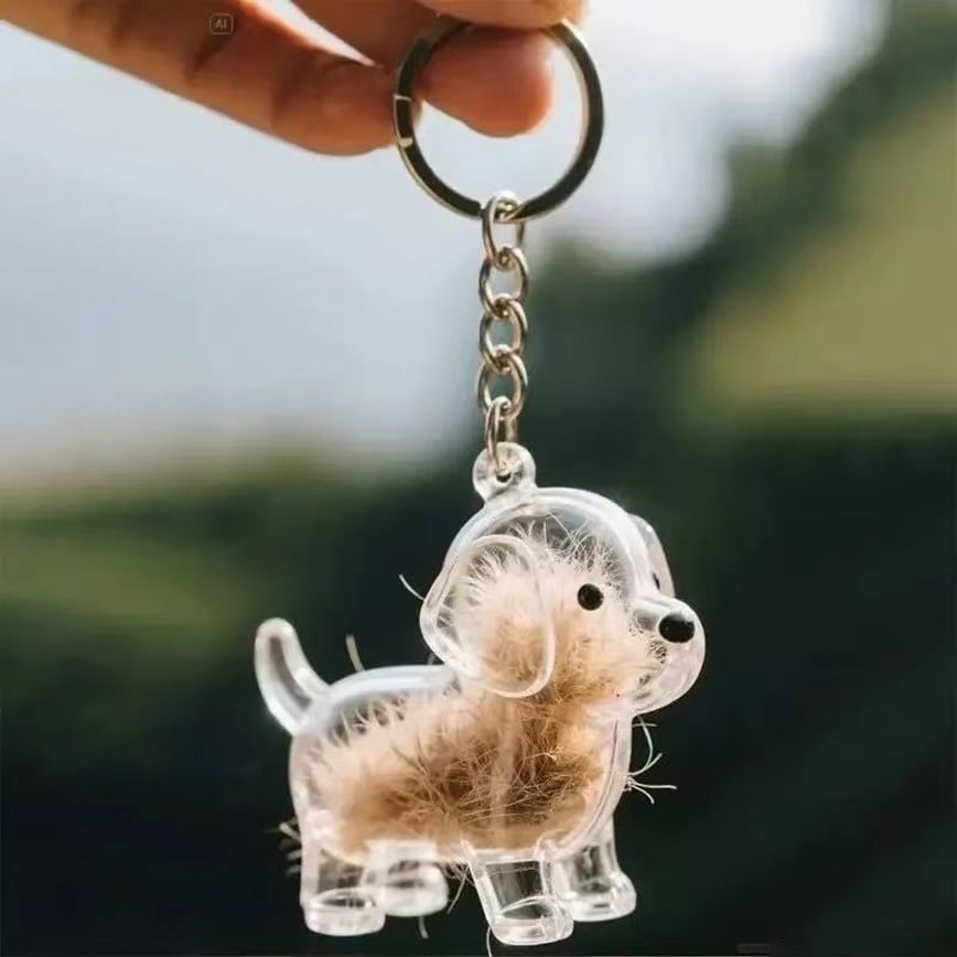 狗毛收集鎖匙扣 邊境牧羊犬 1個