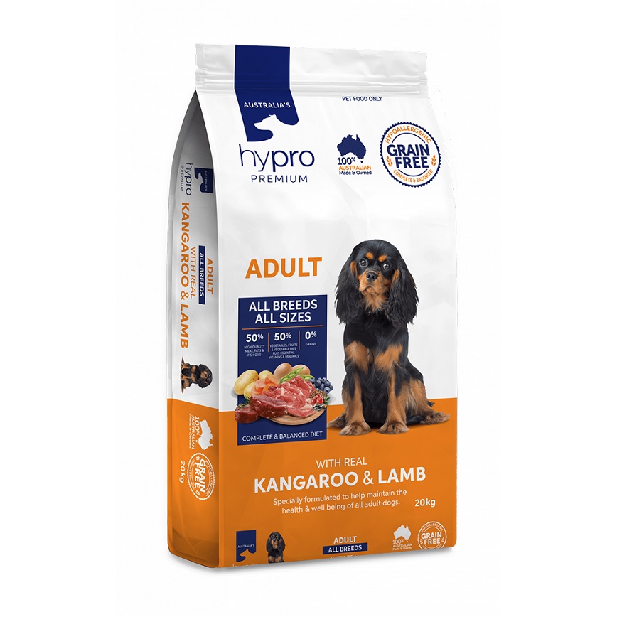 Hypro Premium 狗糧 成犬糧 袋鼠 + 羊味 20kg (HP07)