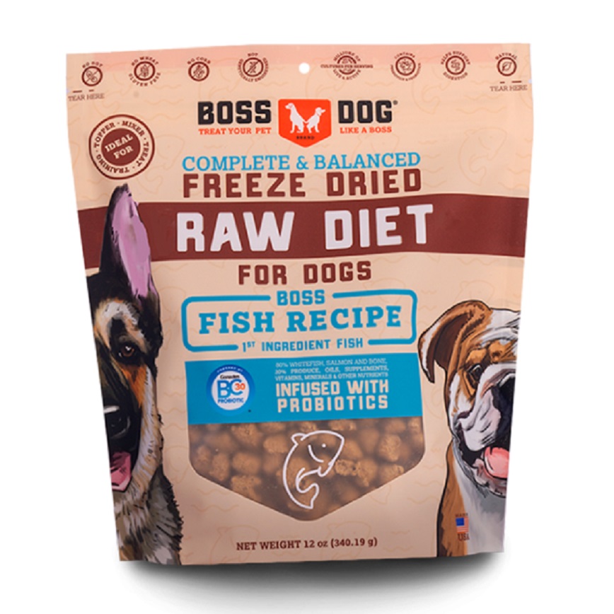 Boss Dog 犬用主食凍乾 魚肉配方 12oz (02410)